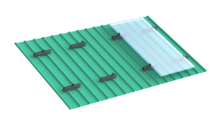 MetalSheet Roof Structure - Portrait Bracket